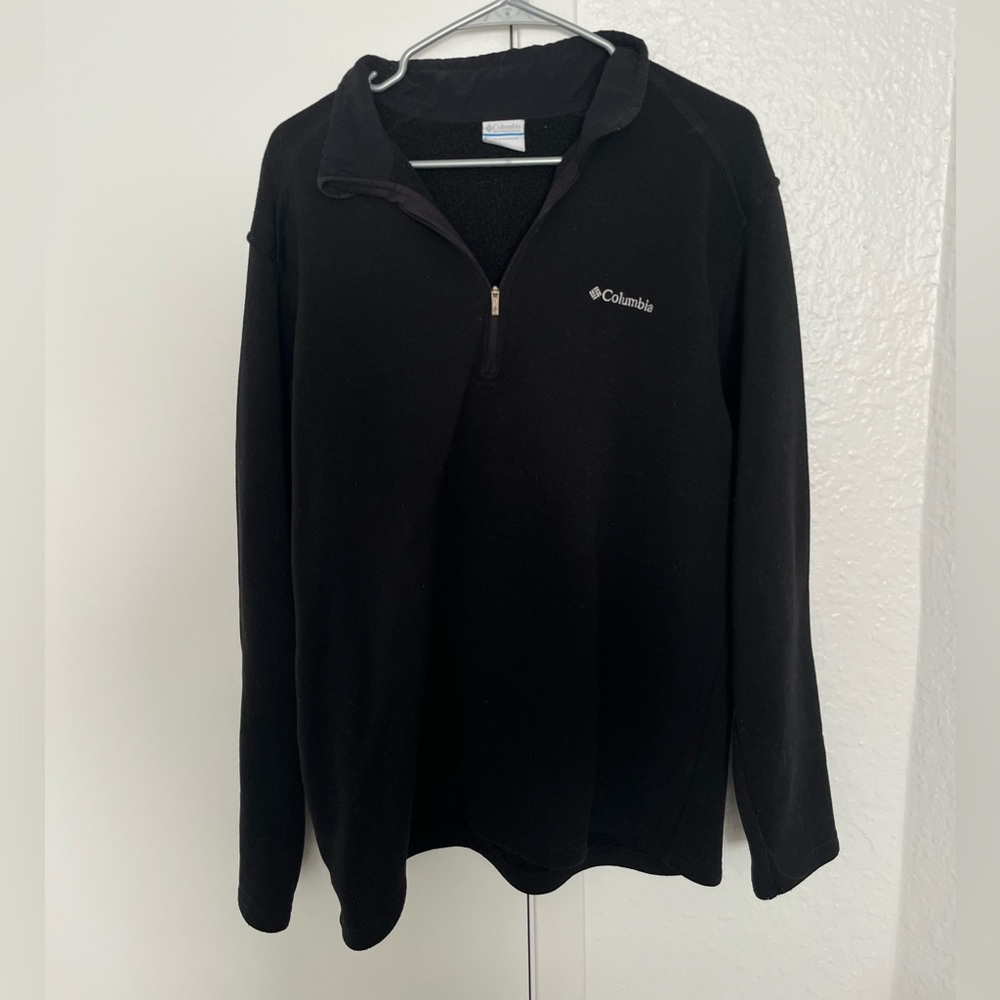 Columbia Men's Black Quarter-Zip Sweater